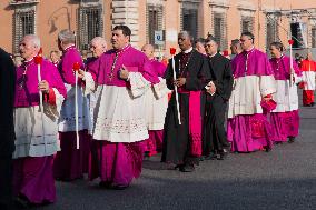 Leo XIV Leads A Procession To St. Mary Major Basilica - Italy