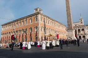 Leo XIV Leads A Procession To St. Mary Major Basilica - Italy