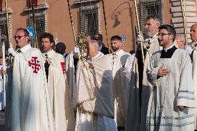 Leo XIV Leads A Procession To St. Mary Major Basilica - Italy