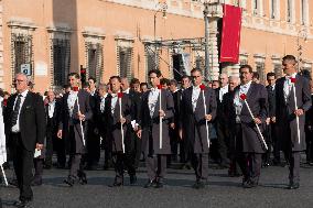 Leo XIV Leads A Procession To St. Mary Major Basilica - Italy