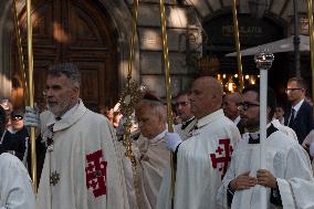 Leo XIV Leads A Procession To St. Mary Major Basilica - Italy