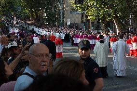 Leo XIV Leads A Procession To St. Mary Major Basilica - Italy
