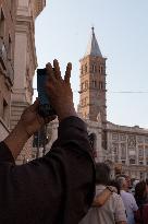 Leo XIV Leads A Procession To St. Mary Major Basilica - Italy