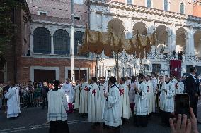 Leo XIV Leads A Procession To St. Mary Major Basilica - Italy