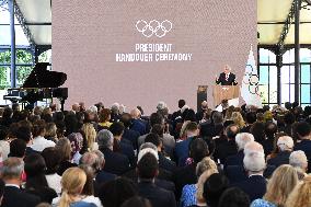President Handover Ceremony at Olympic House - Lausanne