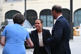 President Macron at The National Museum - Oslo