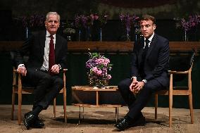 Emmanuel Macron visits Oslo FA