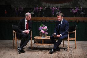 Emmanuel Macron visits Oslo FA