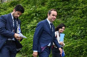 Emmanuel Macron visits Oslo FA