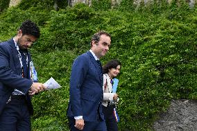 Emmanuel Macron visits Oslo FA