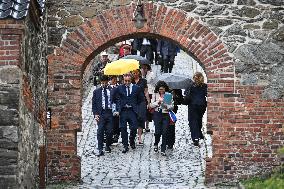 Emmanuel Macron visits Oslo FA