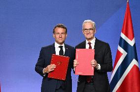 President Macron s Official Visit To Norway - Accords Signature