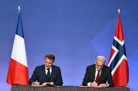 President Macron s Official Visit To Norway - Accords Signature