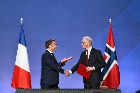 President Macron s Official Visit To Norway - Accords Signature