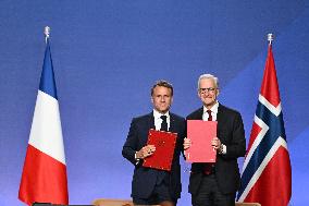 President Macron s Official Visit To Norway - Accords Signature