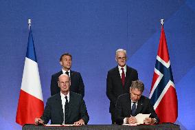 President Macron s Official Visit To Norway - Accords Signature