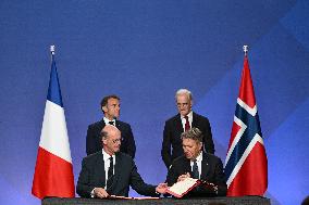 President Macron s Official Visit To Norway - Accords Signature