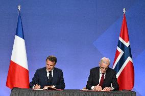 President Macron s Official Visit To Norway - Accords Signature