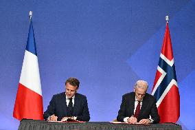 President Macron s Official Visit To Norway - Accords Signature