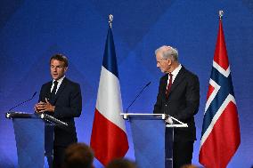President Macron's Official Visit To Norway - Press Conference