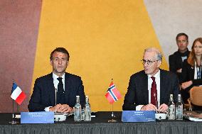 President Macron at The National Museum - Oslo