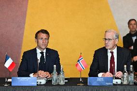 President Macron at The National Museum - Oslo
