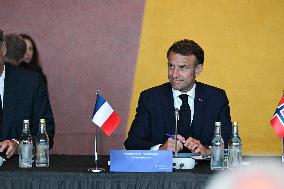 President Macron at The National Museum - Oslo