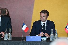 President Macron at The National Museum - Oslo
