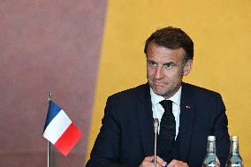 President Macron at The National Museum - Oslo