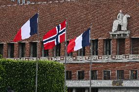 President Macron at The National Museum - Oslo