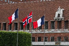 President Macron at The National Museum - Oslo