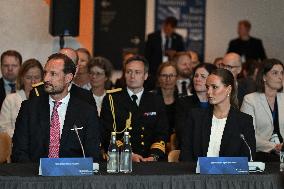 President Macron at The National Museum - Oslo