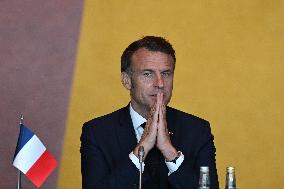 President Macron at The National Museum - Oslo