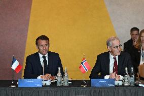 President Macron at The National Museum - Oslo