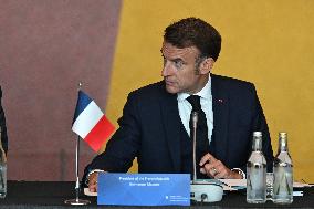 President Macron at The National Museum - Oslo
