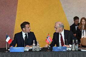 President Macron at The National Museum - Oslo