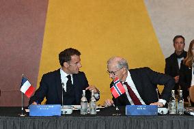 President Macron at The National Museum - Oslo