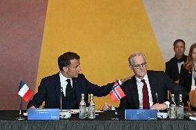 President Macron at The National Museum - Oslo