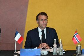 President Macron at The National Museum - Oslo