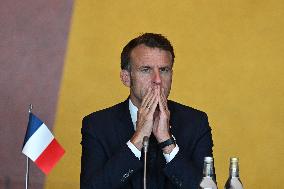 President Macron at The National Museum - Oslo