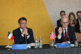President Macron at The National Museum - Oslo