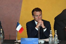 President Macron at The National Museum - Oslo