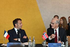 President Macron at The National Museum - Oslo