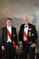 President Macron Visits Norway - Audience Before The Gala Dinner