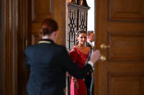 President Macron Visits Norway - Audience Before The Gala Dinner