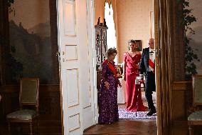 President Macron Visits Norway - Audience Before The Gala Dinner