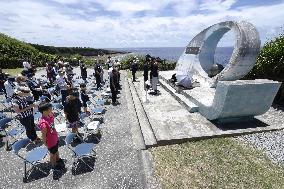 80th anniversary of WWII ground battle in Okinawa