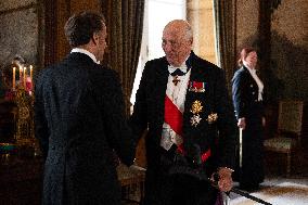 President Macron Visits Norway - Audience Before The Gala Dinner