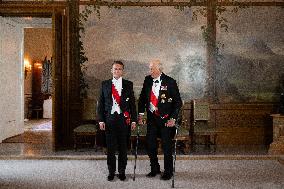 President Macron Visits Norway - Audience Before The Gala Dinner