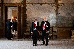 President Macron Visits Norway - Audience Before The Gala Dinner